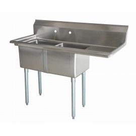 Sink(Two Compartment_ Right Drainboard 01)