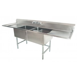 Sink(Two Compartment_ Two Drainboard 01)