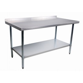 Worktable With Rear Edge Up
